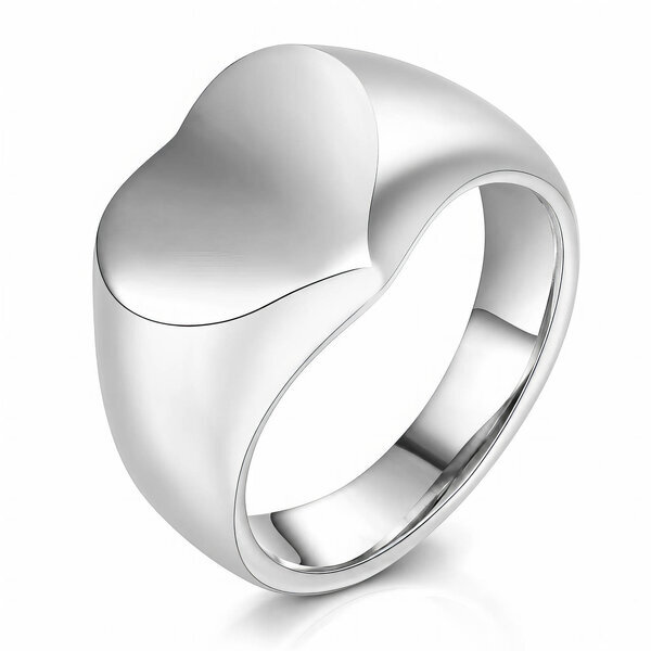 "Heart" Stainless Steel Finger Ring - Intensity
