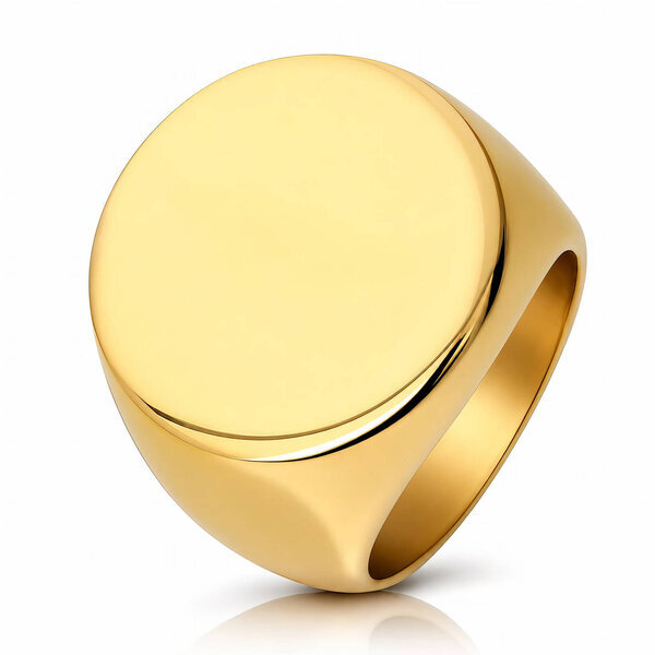 PVD Gold-Plated Stainless Steel Finger Ring - Intensity