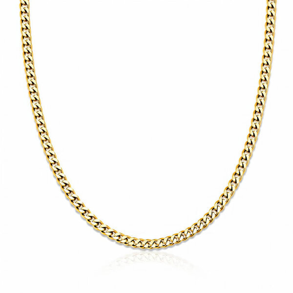 Men's PVD Gold-Plated Stainless Steel Necklace - Prime Code