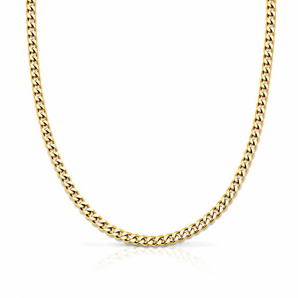 Men's PVD Gold-Plated Stainless Steel Necklace - Prime Code