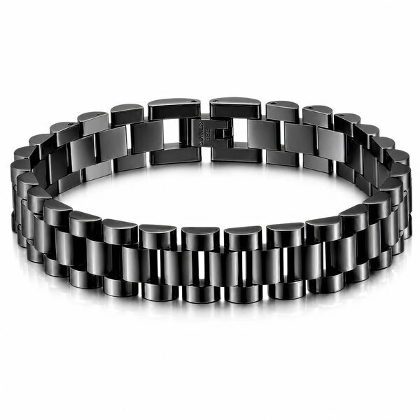 Men's Black PVD (TiCN) Stainless Steel Bracelet - Prime Code