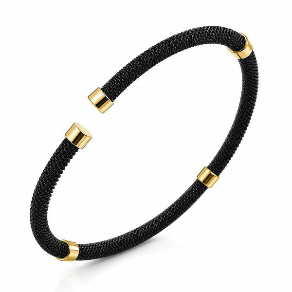 Men's Black PVD (TiCN) Stainless Steel Bracelet - Prime Code