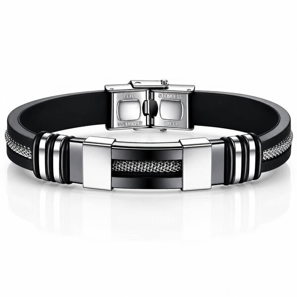 Men's Black PVD (TiCN) Stainless Steel Bracelet - Prime Code