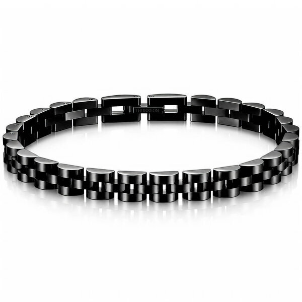 Men's Black PVD (TiCN) Stainless Steel Bracelet - Prime Code