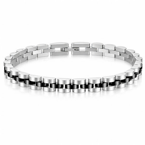 Men's Black PVD (TiCN) Stainless Steel Bracelet - Prime Code