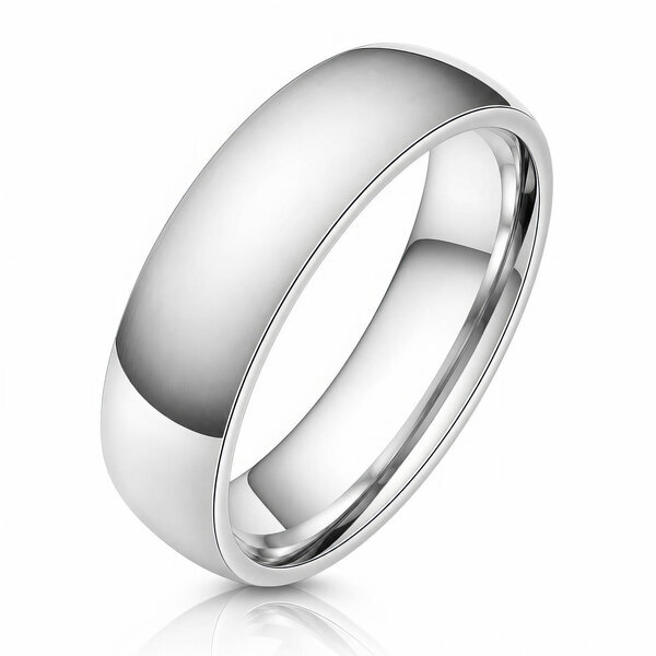 Engraving-ready Men's Stainless Steel Ring - Prime Code