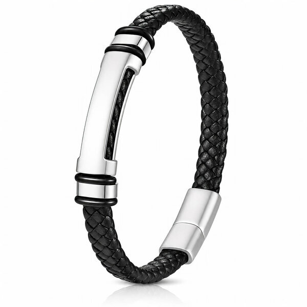 Men's Leather Bracelet - Prime Code