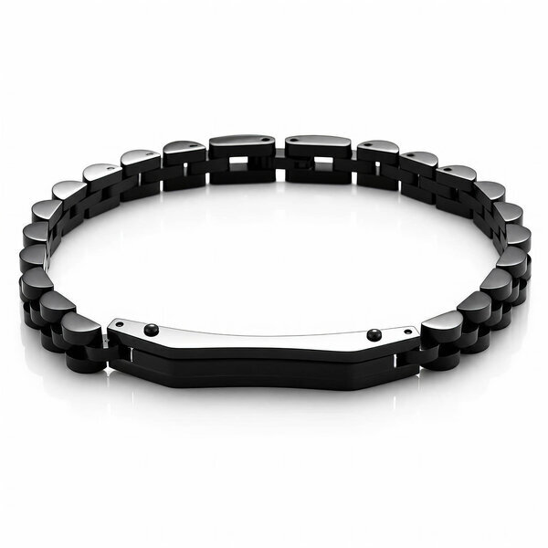 Men's Black PVD (TiCN) Stainless Steel Bracelet - Prime Code