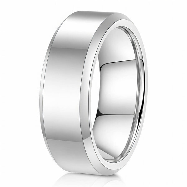 Engraving-ready Men's Stainless Steel Ring - Prime Code