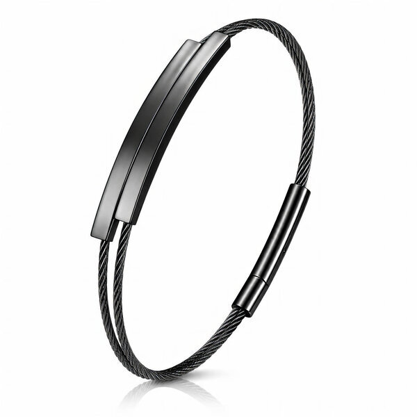 Men's Black PVD (TiCN) Stainless Steel Bracelet - Prime Code