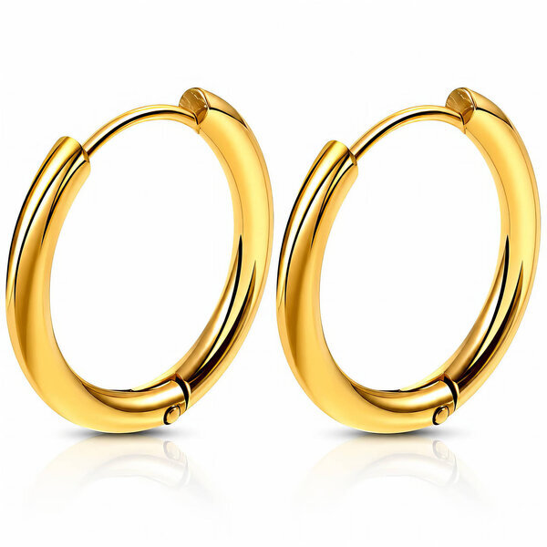 PVD Gold-Plated Stainless Steel Earrings - Ear Stack