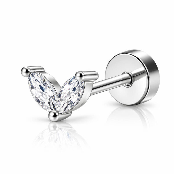 "Heart" Stainless Steel Single Earring - Ear Stack