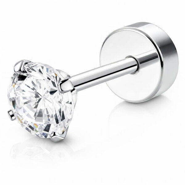 Stainless Steel Single Earring - Ear Stack
