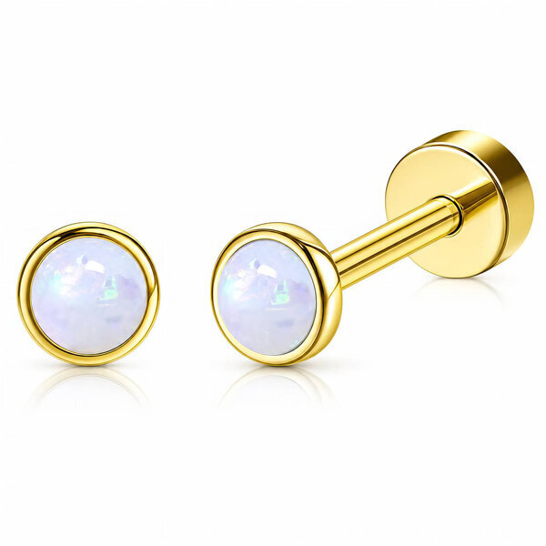 PVD Gold-Plated Stainless Steel Earrings - Ear Stack