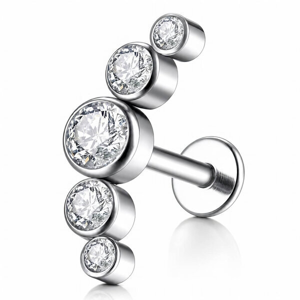 Stainless Steel Single Earring - Ear Stack