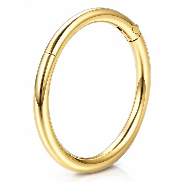 PVD Gold-Plated Stainless Steel Single Earring - Ear Stack