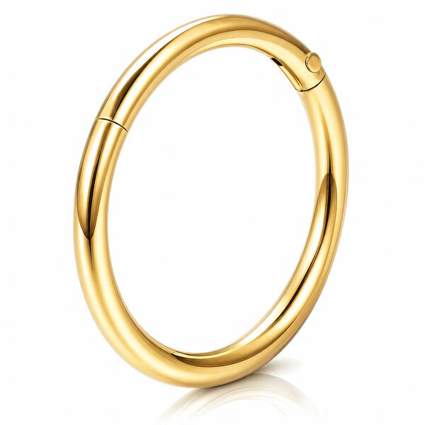PVD Gold-Plated Stainless Steel Single Earring - Ear Stack
