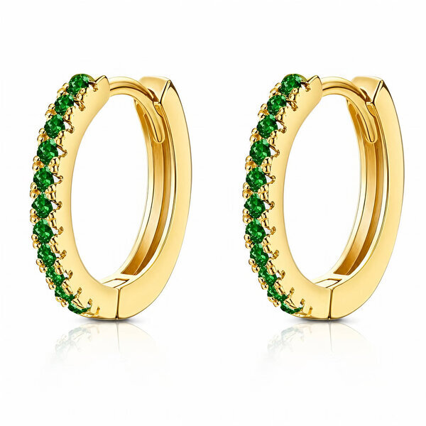 PVD Gold-Plated Stainless Steel Earrings - Ear Stack