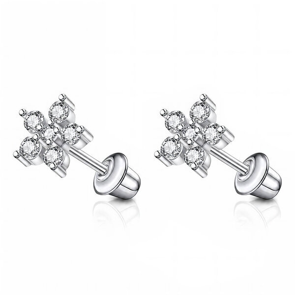 "Flowers" Stainless Steel Earrings - Ear Stack