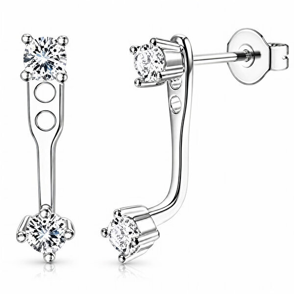 Stainless Steel Earrings - Ear Stack