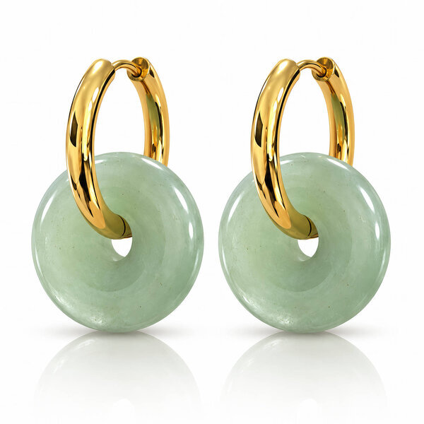 PVD Gold-Plated Stainless Steel Earrings - Bubble Pop