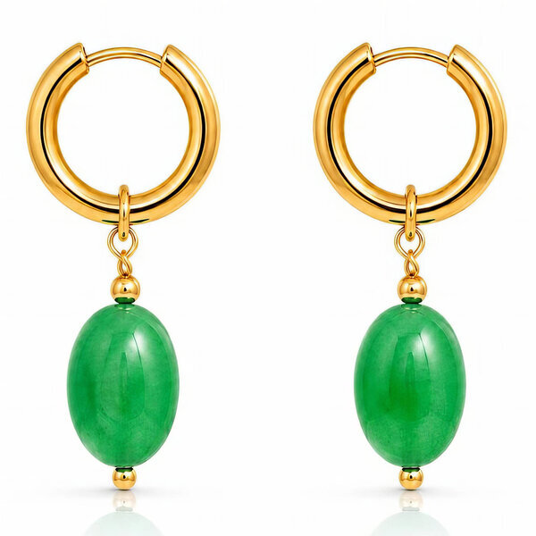 PVD Gold-Plated Stainless Steel Earrings - Bubble Pop