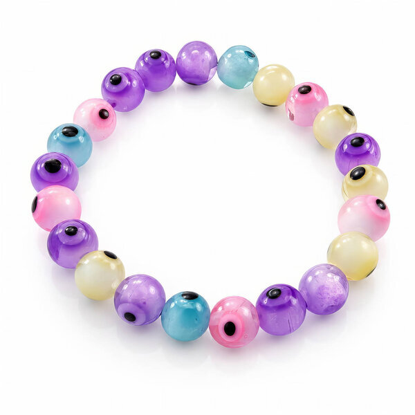 "Evil Eyes" Glass Bracelet - Bubble Pop