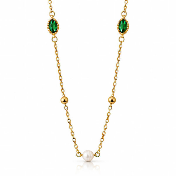 PVD Gold-Plated Stainless Steel Necklace - Intensity
