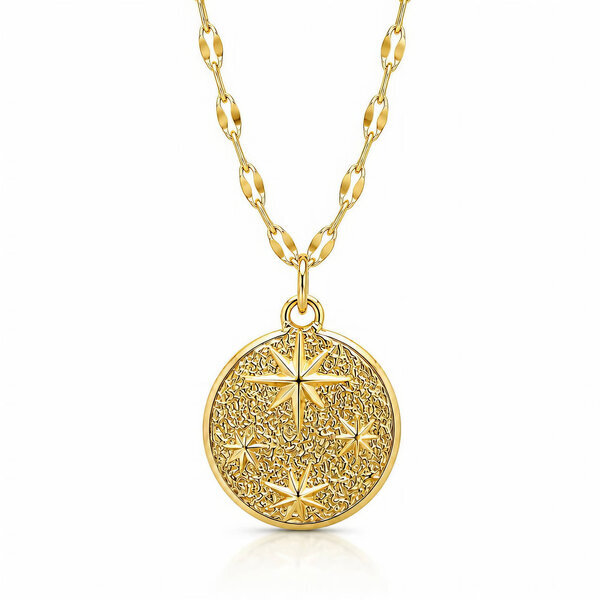 "Stars" PVD Gold-Plated Stainless Steel Necklace - Intensity