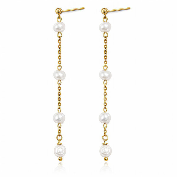 PVD Gold-Plated Stainless Steel Earrings - Intensity