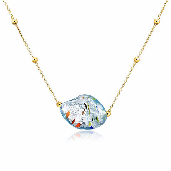 PVD Gold-Plated Stainless Steel Necklace - Bubble Pop