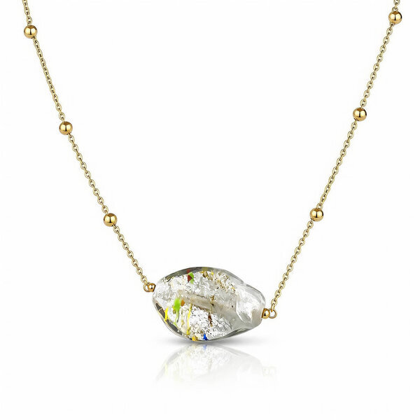 PVD Gold-Plated Stainless Steel Necklace - Bubble Pop