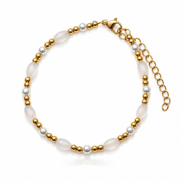 PVD Gold-Plated Stainless Steel Bracelet - Bubble Pop