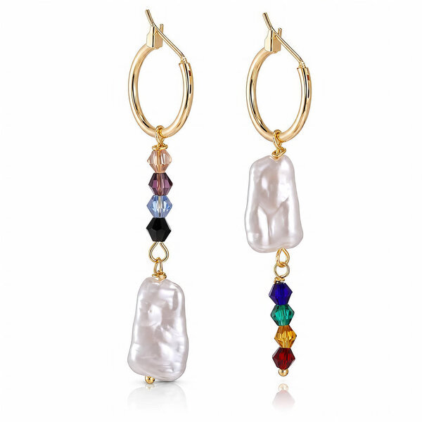 PVD Gold-Plated Stainless Steel Earrings - Bubble Pop