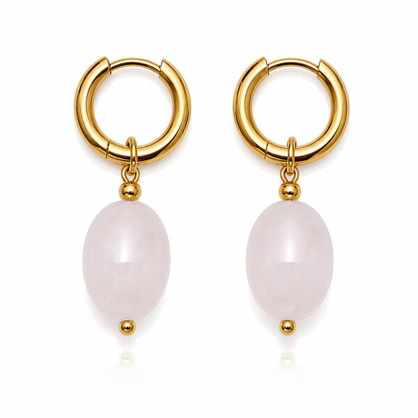 PVD Gold-Plated Stainless Steel Earrings - Bubble Pop
