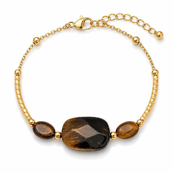 PVD Gold-Plated Stainless Steel Bracelet - Bubble Pop