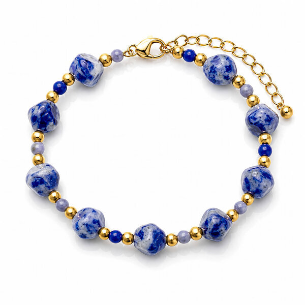 PVD Gold-Plated Stainless Steel Bracelet - Bubble Pop