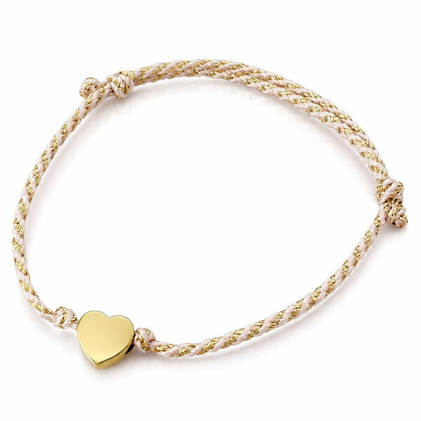 "Heart" PVD Gold-Plated Steel Bracelet - Bubble Pop
