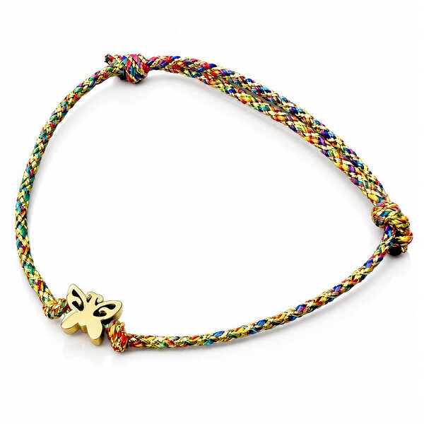 "Butterfly" PVD Gold-Plated Steel Bracelet - Bubble Pop