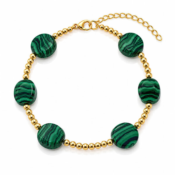 PVD Gold-Plated Stainless Steel Bracelet - Bubble Pop