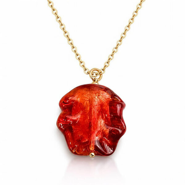 PVD Gold-Plated Stainless Steel Necklace - Bubble Pop