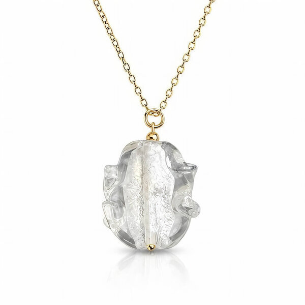 PVD Gold-Plated Stainless Steel Necklace - Bubble Pop