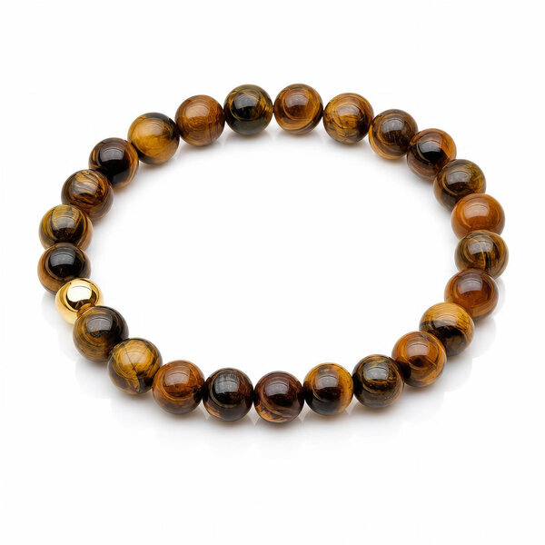 PVD Gold-Plated Natural Stone Bracelet - Bubble Pop