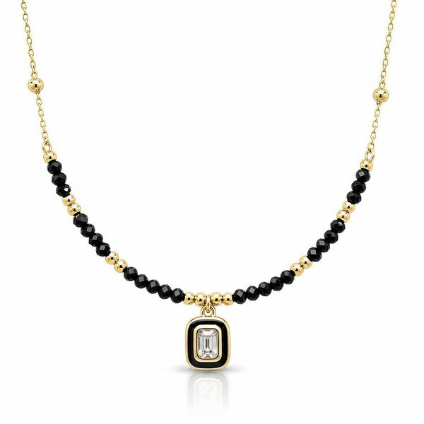 PVD Gold-Plated Stainless Steel Necklace - Bubble Pop