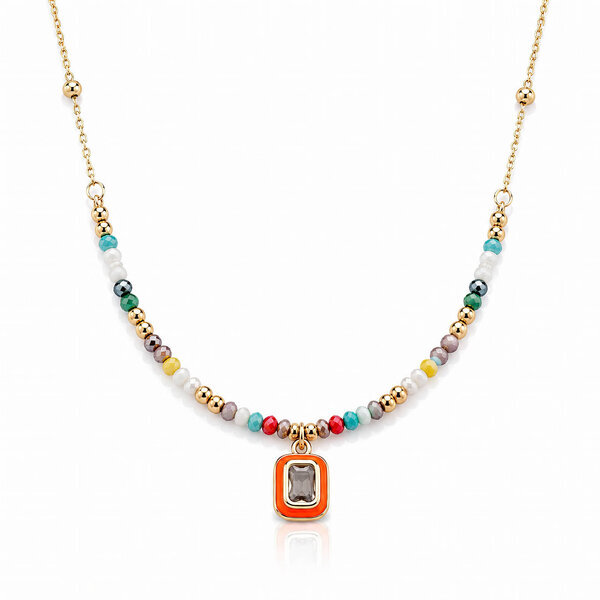 PVD Gold-Plated Stainless Steel Necklace - Bubble Pop