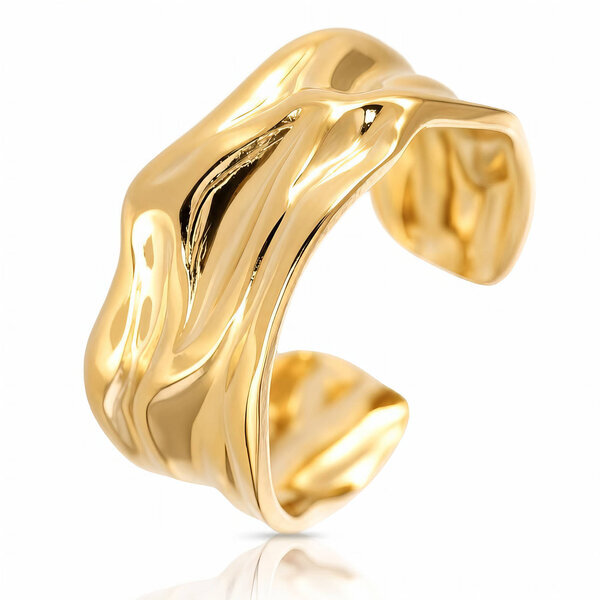 PVD Gold-Plated Stainless Steel Ring - Intensity