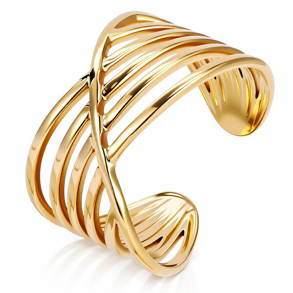 PVD Gold-Plated Stainless Steel Ring - Intensity