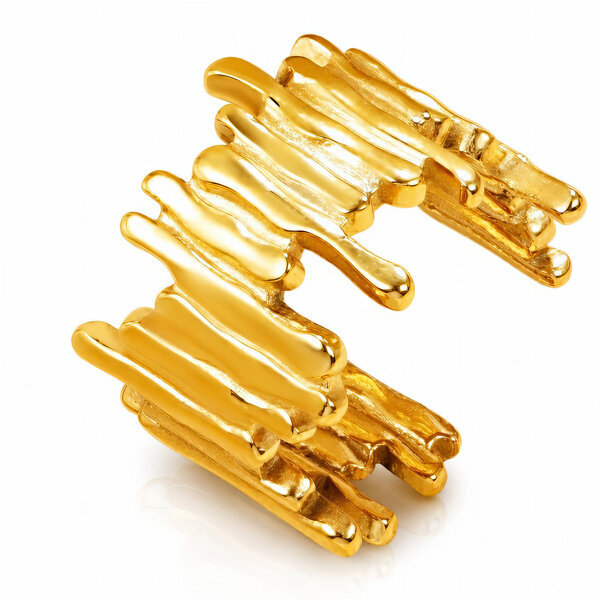 PVD Gold-Plated Stainless Steel Ring - Intensity