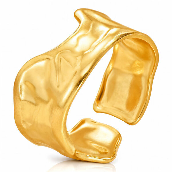 PVD Gold-Plated Stainless Steel Ring - Intensity