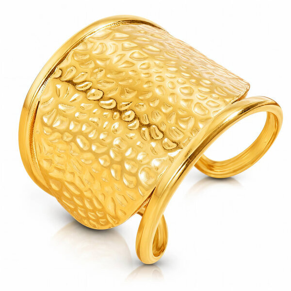 PVD Gold-Plated Stainless Steel Ring - Intensity